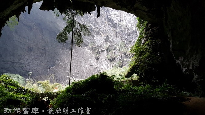 戴欣明在廣西巴馬盤陽河小鎮 