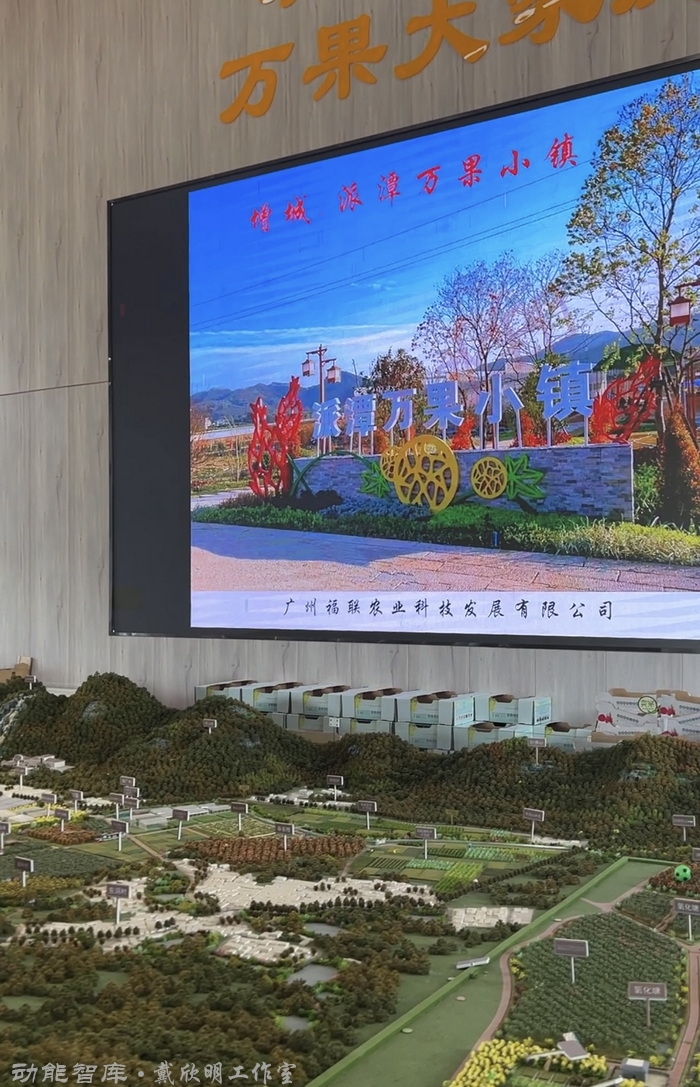 鄉村振興項目如何包裝定位，用戴氏七產融合模式走出誤區，中國著名戰略定位策劃家、七產融合模式的創立者戴欣明在增城派潭四季康養水果基地《定風波·包裝鄉村振興七產路》